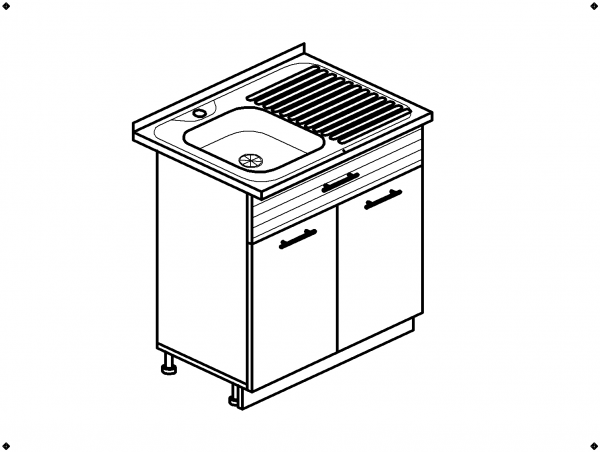 Стол под мойку М800 кухня Эра