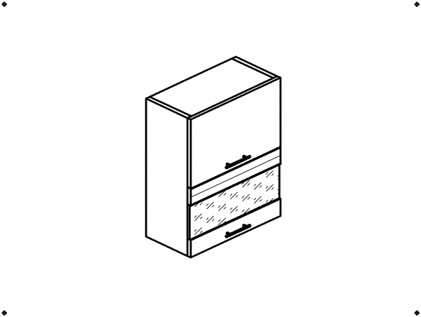 Шкаф навесной ВС8600-Г кухня Эра