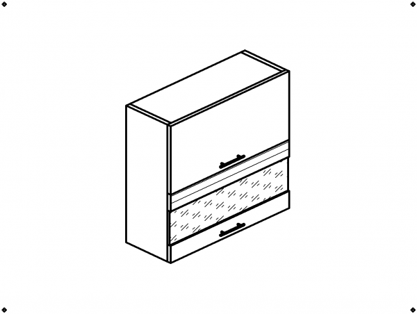 Шкаф навесной ВС8600-Г кухня Эра