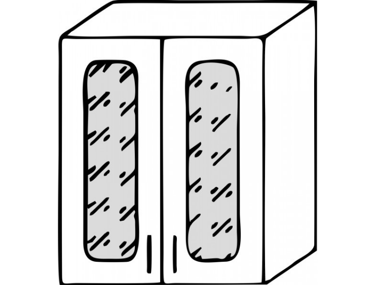 Шкаф навесной ВС600 кухня Агава