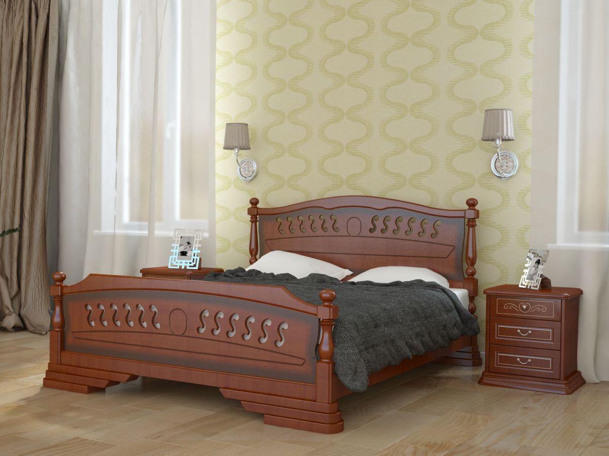 Кровать Елена-4 орех