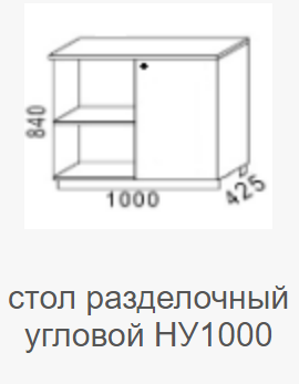 Стол угловой НУ-1000 Мальва