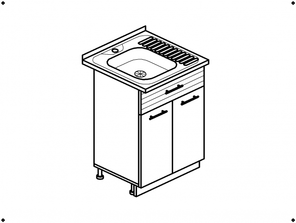 Стол под мойку М600 кухня Эра