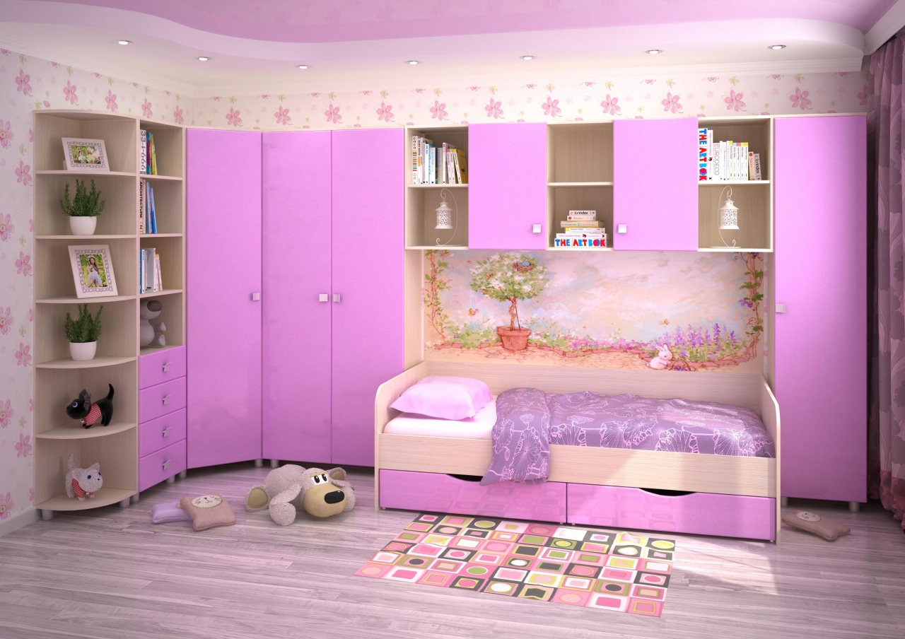 Мебель для девочки фиолетовая