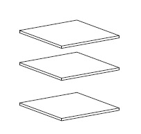 Доп. полки к шкафу 3-х дверному Кантри 