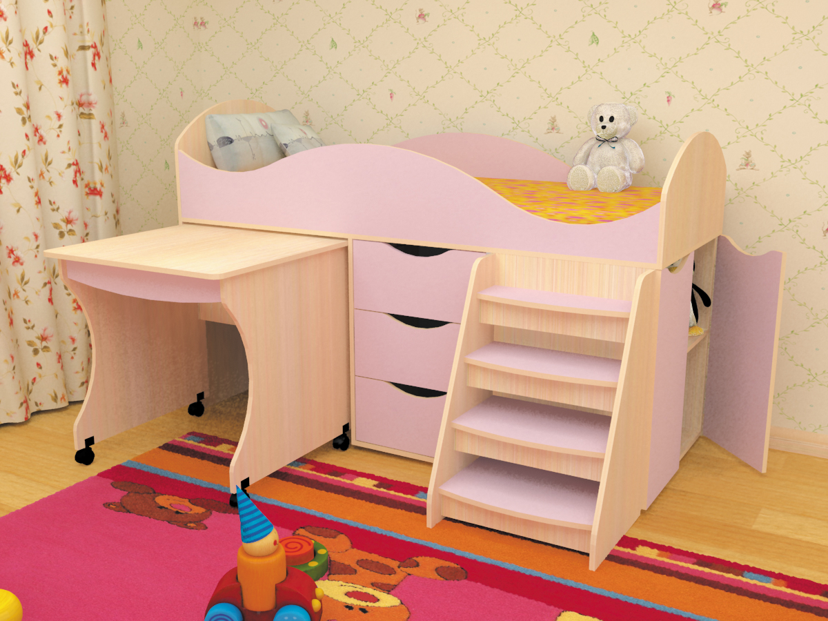 детская кровать для девочки 5 лет